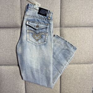 Bailey's Pt Black Straight Leg Jeans 34x32 Regular Fit with Button Pocket